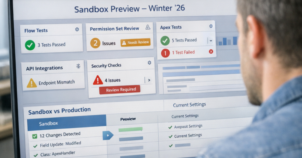 Salesforce Snow Winter ’26 Preview: What to Test in Salesforce Sandboxes