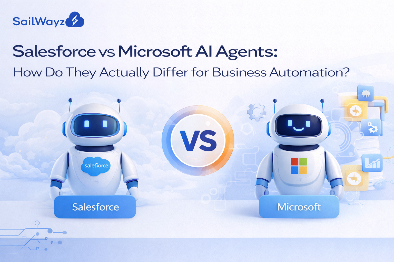 Salesforce vs Microsoft AI Agents: How Do They Actually Differ for Business Automation?