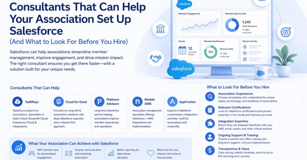 Consultants That Can Help Your Association Set Up Salesforce (And What to Look For Before You Hire)